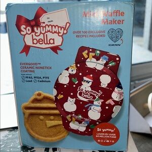 Red Mini Waffle Maker